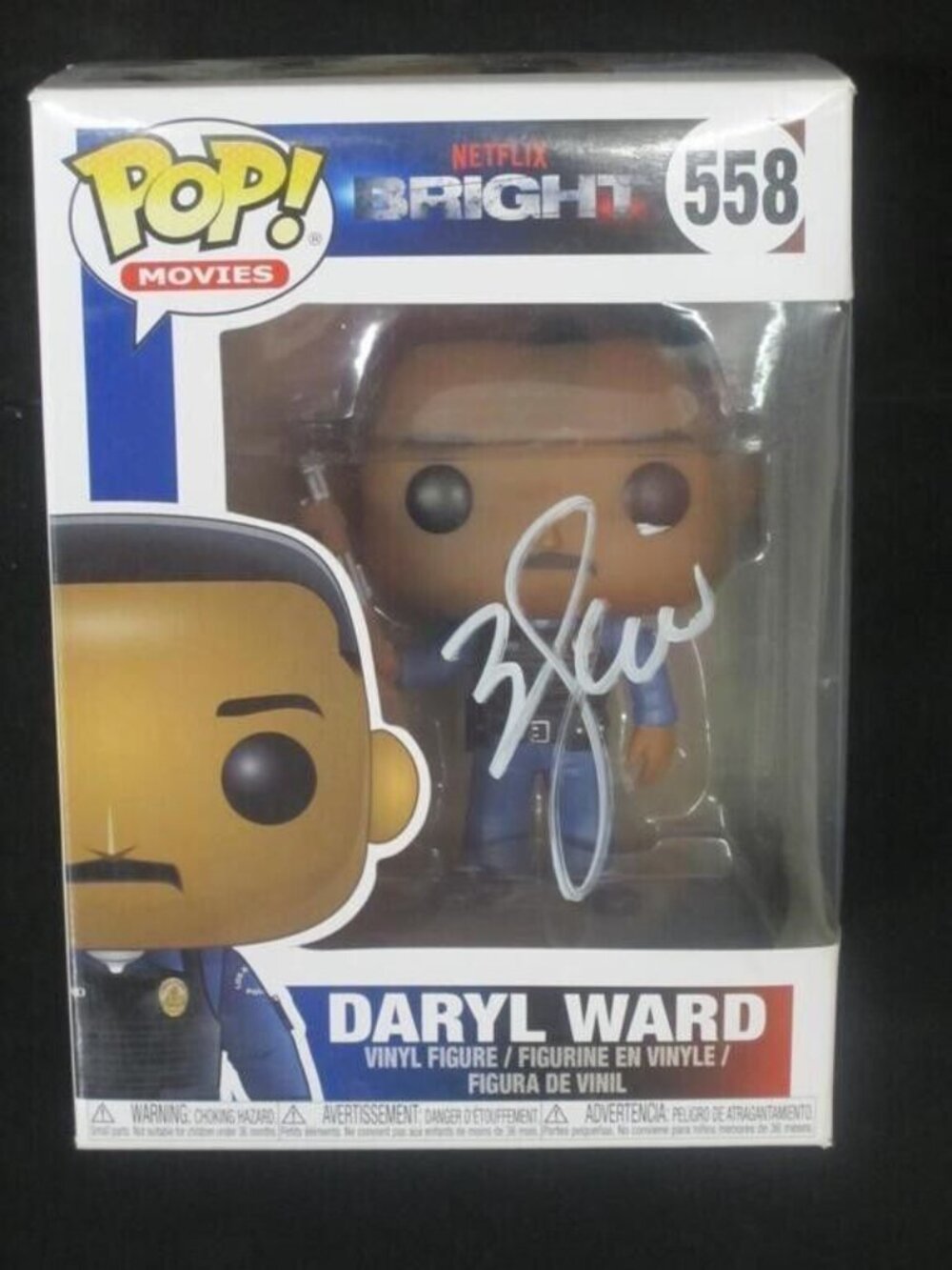 Will Smith signed Funko Pop! Vinyl: Daryl Ward (w/ Gun) #558 w/COA